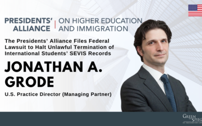 The Presidents’ Alliance Files Federal Lawsuit to Halt Unlawful Termination of International Students’ SEVIS Records