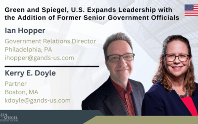 Green and Spiegel, U.S. Expands Leadership with the Addition of Former Senior Government Officials Ian Hopper and Kerry Doyle