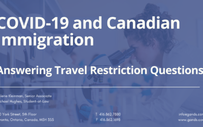 COVID-19 AND CANADIAN IMMIGRATION: ANSWERING TRAVEL RESTRICTION QUESTIONS