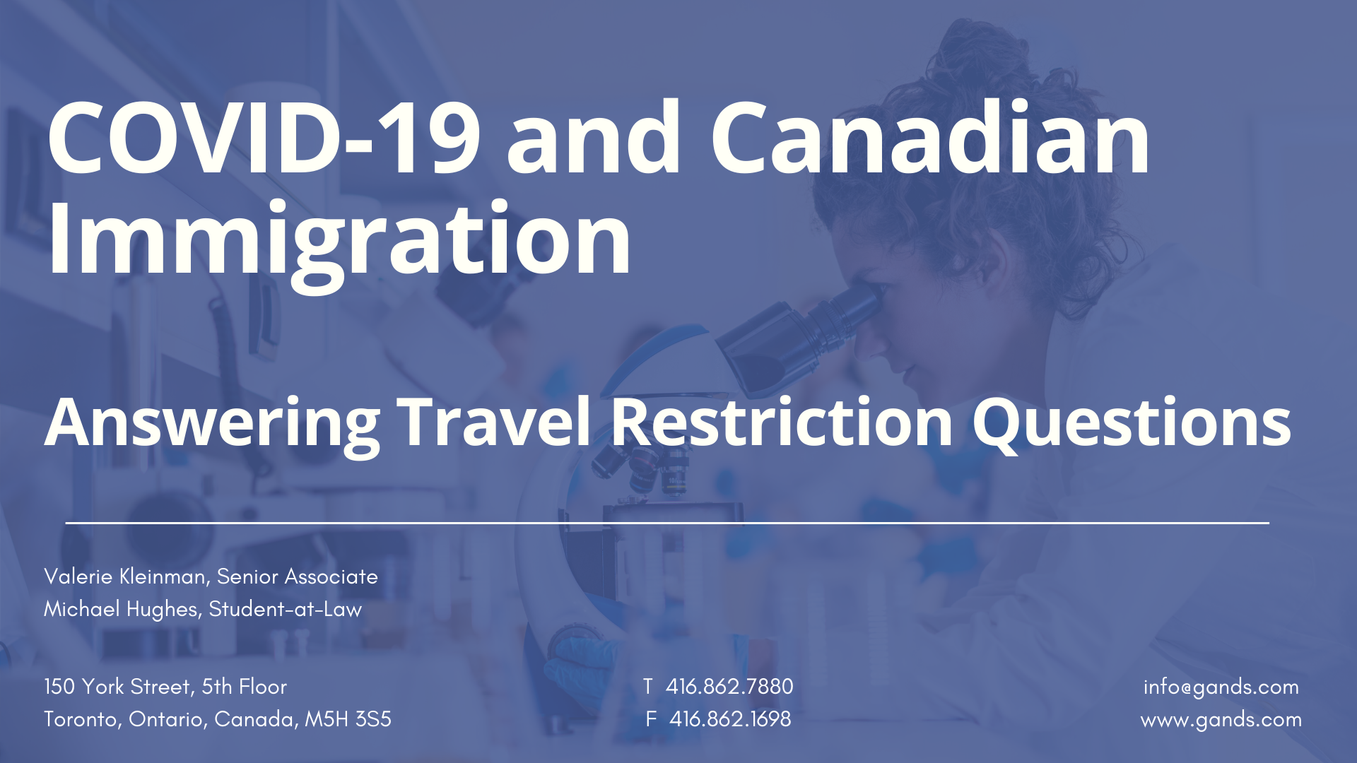 COVID-19 AND CANADIAN IMMIGRATION: ANSWERING TRAVEL RESTRICTION QUESTIONS