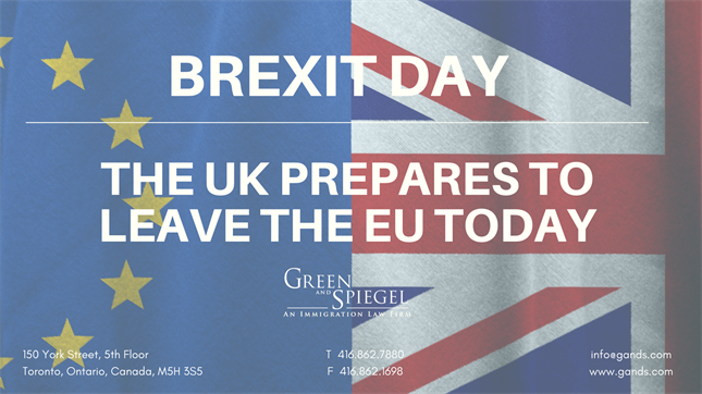BREXIT DAY: THE UK PREPARES TO LEAVE THE EU