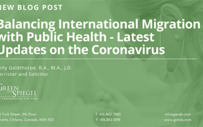 BALANCING INTERNATIONAL MIGRATION WITH PUBLIC HEALTH – LATEST UPDATES ON THE CORONAVIRUS