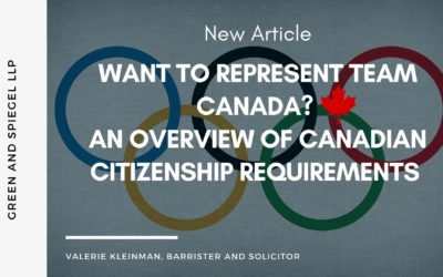 Want to represent Team Canada? An Overview of Canadian Citizenship Requirements