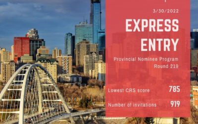 Express Entry #219 – 785 CRS Points – Provincial Nominee Program