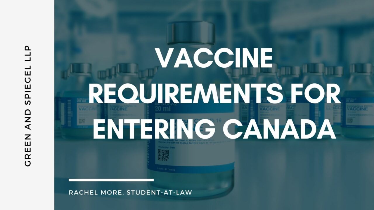 travel canada vaccine requirements