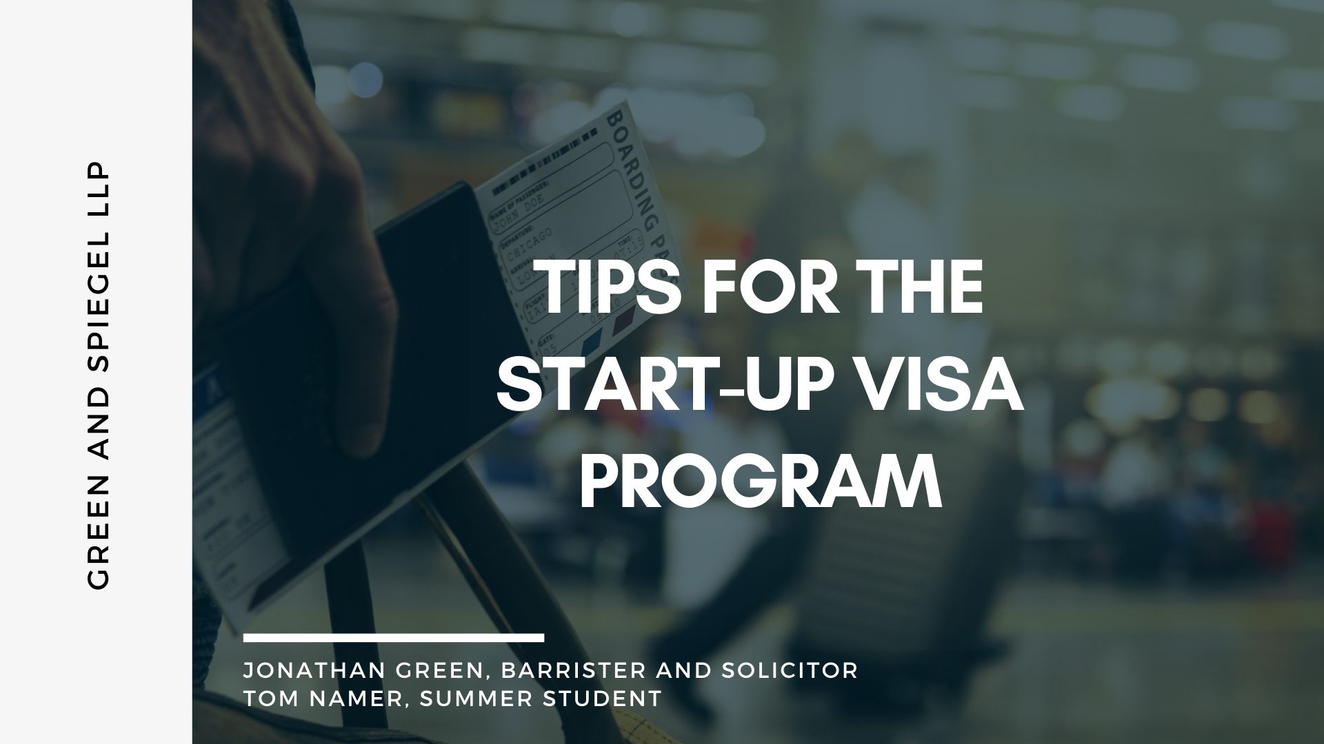 Tips for the Start-up Visa Program