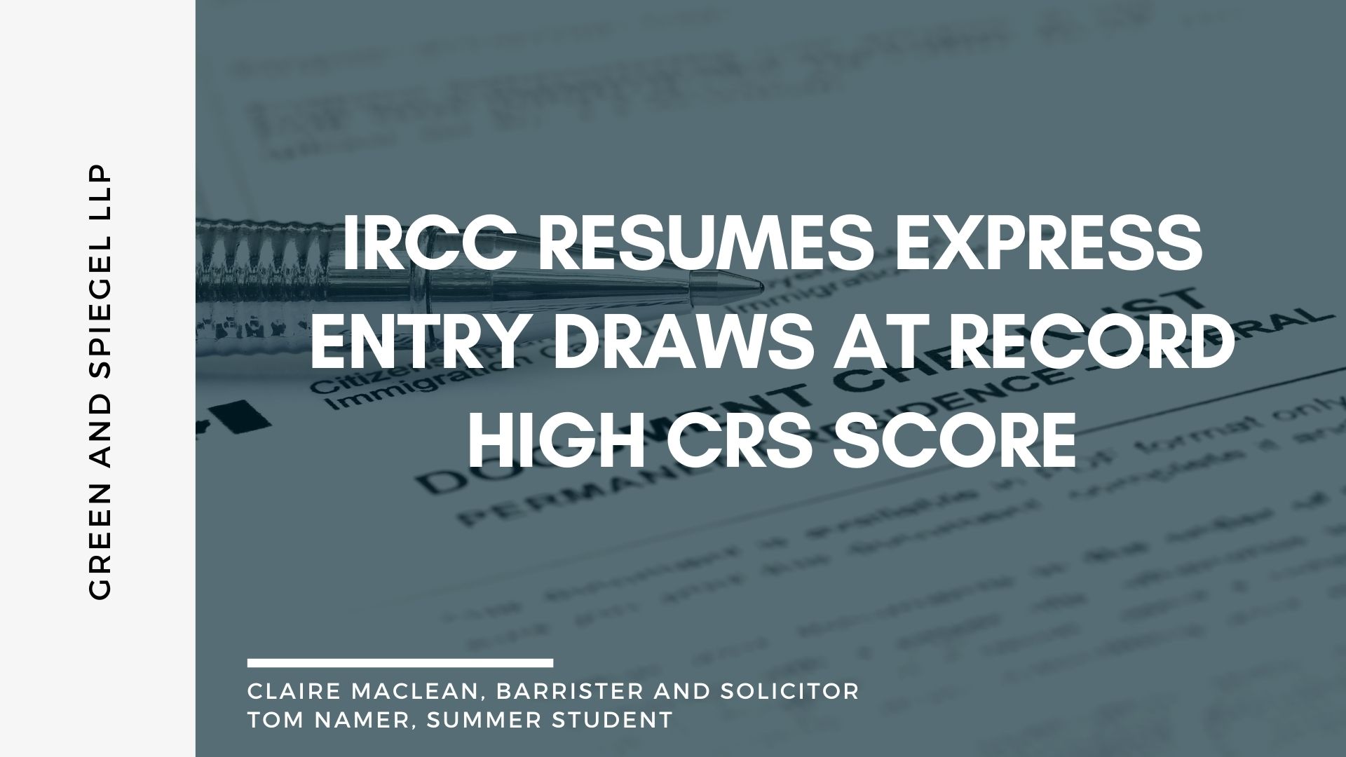 IRCC Resumes Express Entry Draws at Record High CRS Score