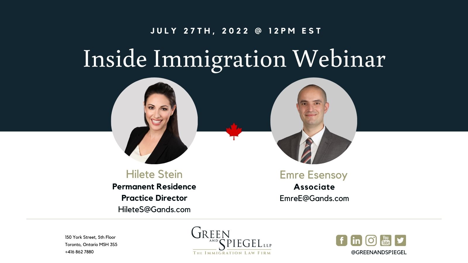 Inside Immigration July Webinar July 27th, 2022