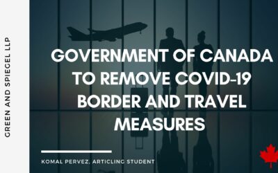 Government of Canada to remove COVID-19 border and travel measures