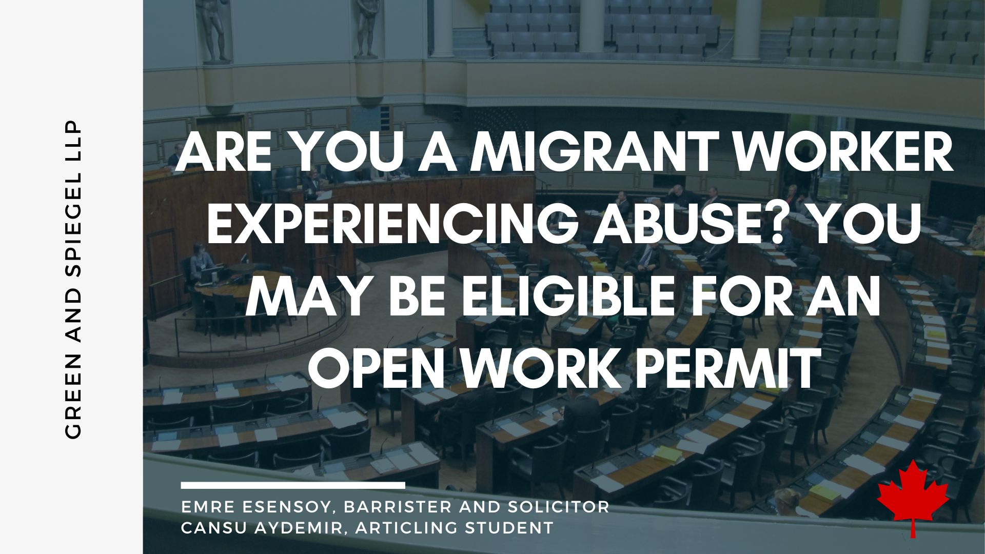 ARE YOU A MIGRANT WORKER EXPERIENCING ABUSE? YOU MAY BE ELIGIBLE FOR AN OPEN WORK PERMIT