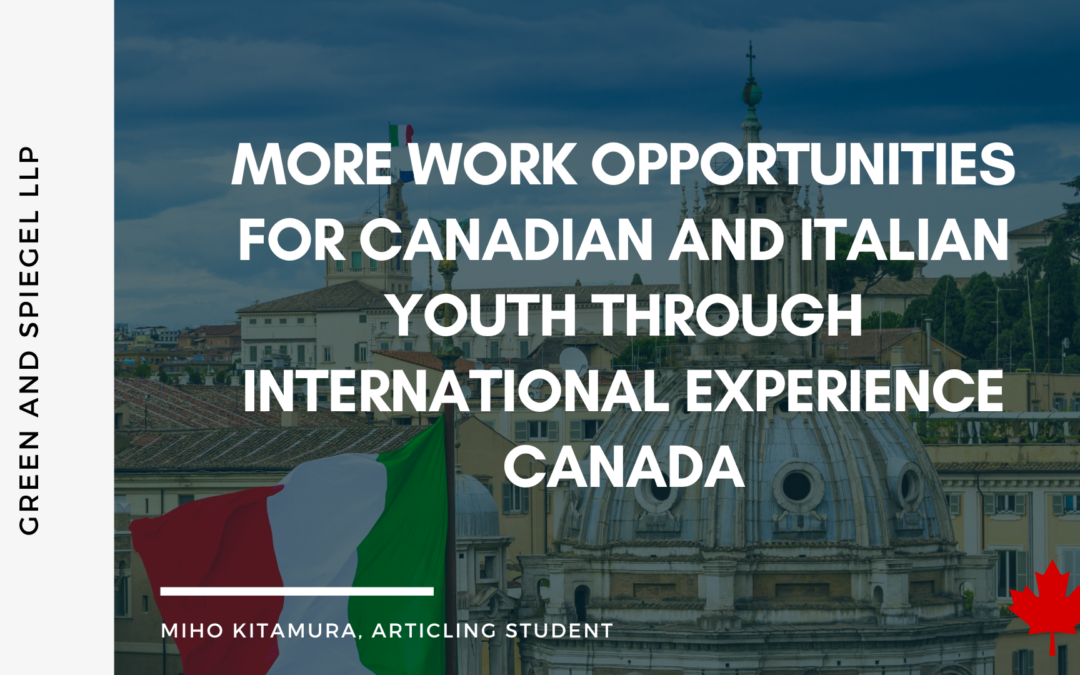 More Work Opportunities for Canadian and Italian Youth through International Experience Canada