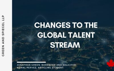 Changes to the Global Talent Stream