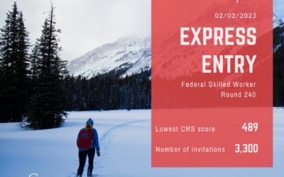 Express Entry #240 – 489 CRS Points – Federal Skilled Worker Program