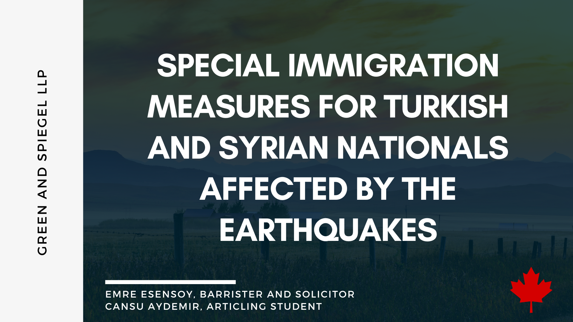 SPECIAL IMMIGRATION MEASURES FOR TURKISH AND SYRIAN NATIONALS AFFECTED BY THE EARTHQUAKES