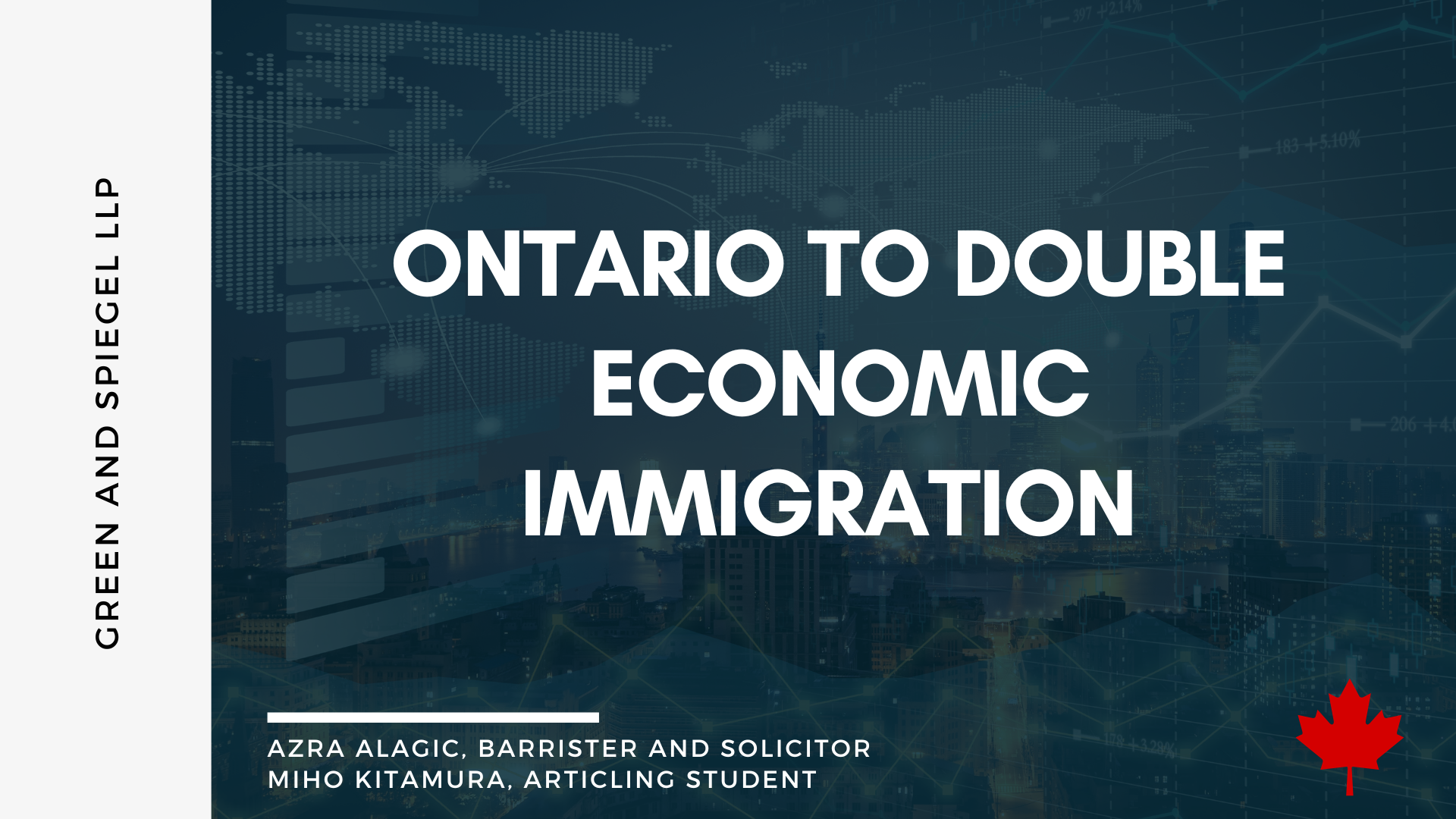 ONTARIO TO DOUBLE ECONOMIC IMMIGRATION