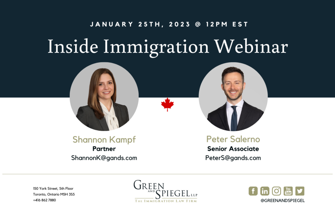 INSIDE IMMIGRATION – January 25th, 2023