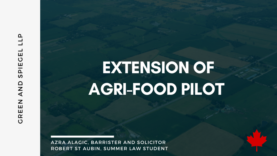 Extension of Agri-food Pilot