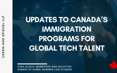 Updates to Canada’s Immigration Programs for Global Tech Talent