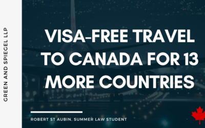 Visa-free Travel to Canada for 13 more Countries
