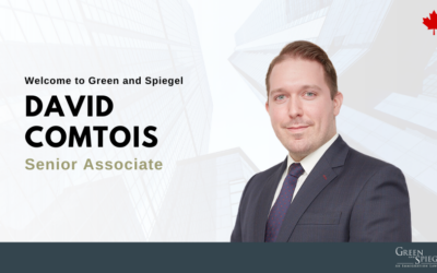 David Comtois Bolsters Green and Spiegel’s Start-Up Visa Expertise and Private Client Practice