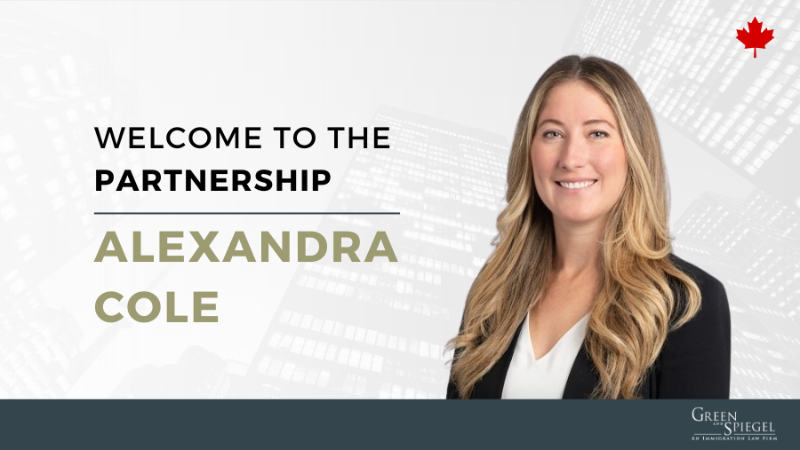 Green and Spiegel Welcomes Alexandra Cole to the Firm’s Partnership