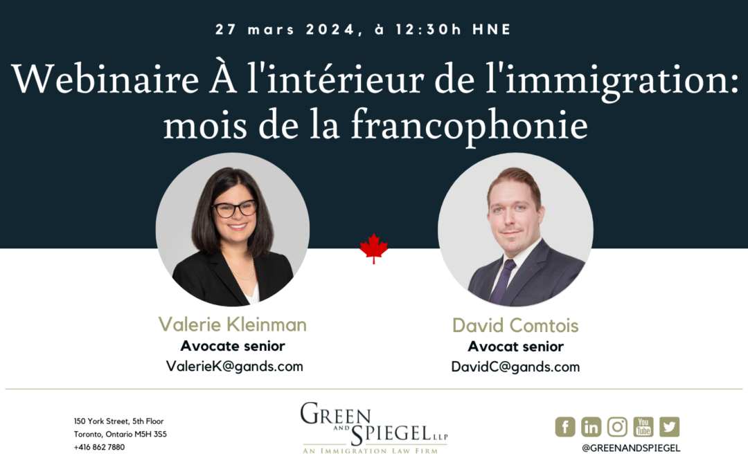 À l’intérieur de l’immigration – 27 mars 2024